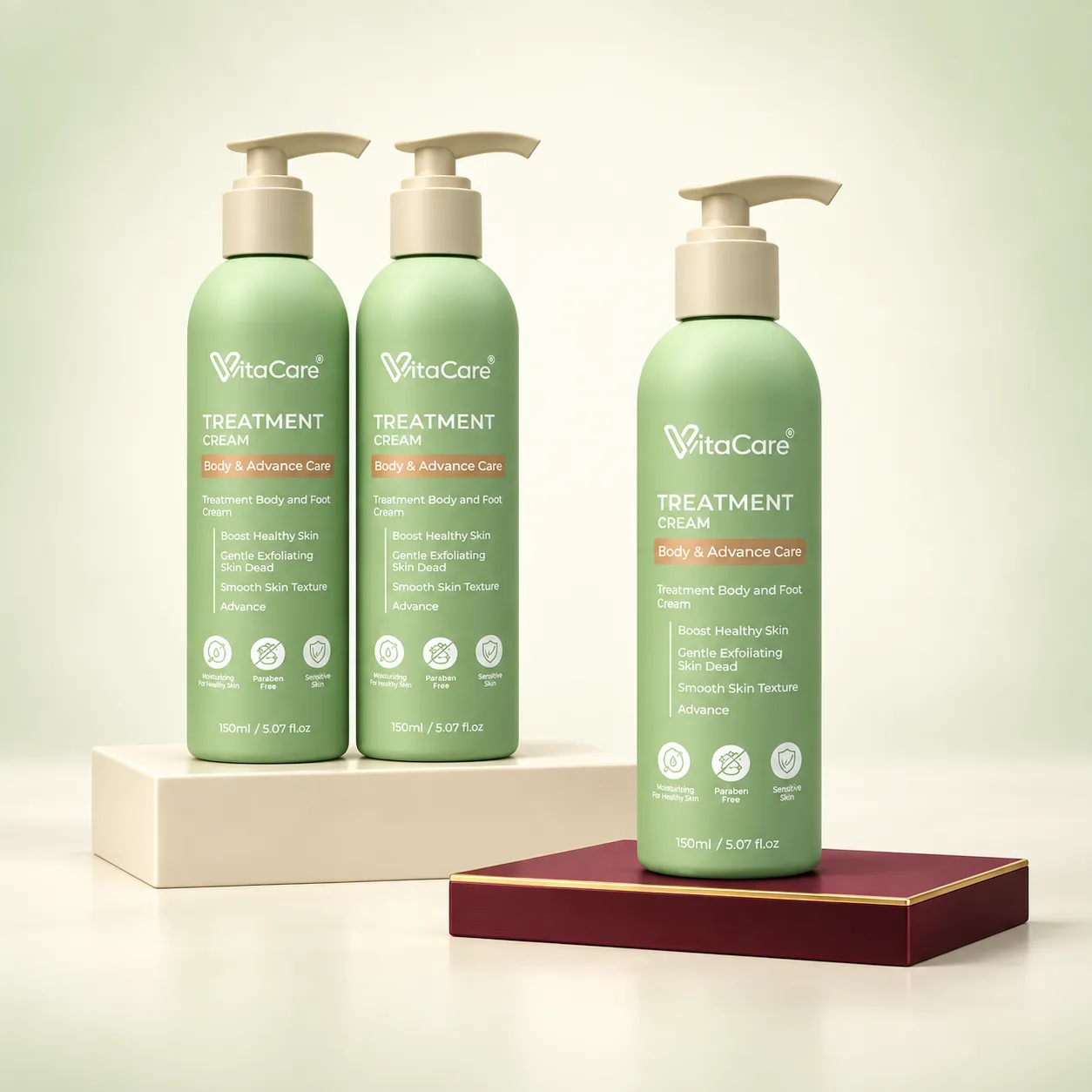 Set Jimat:dua botol Vitacare bersama satu botol percuma di atas platform premium