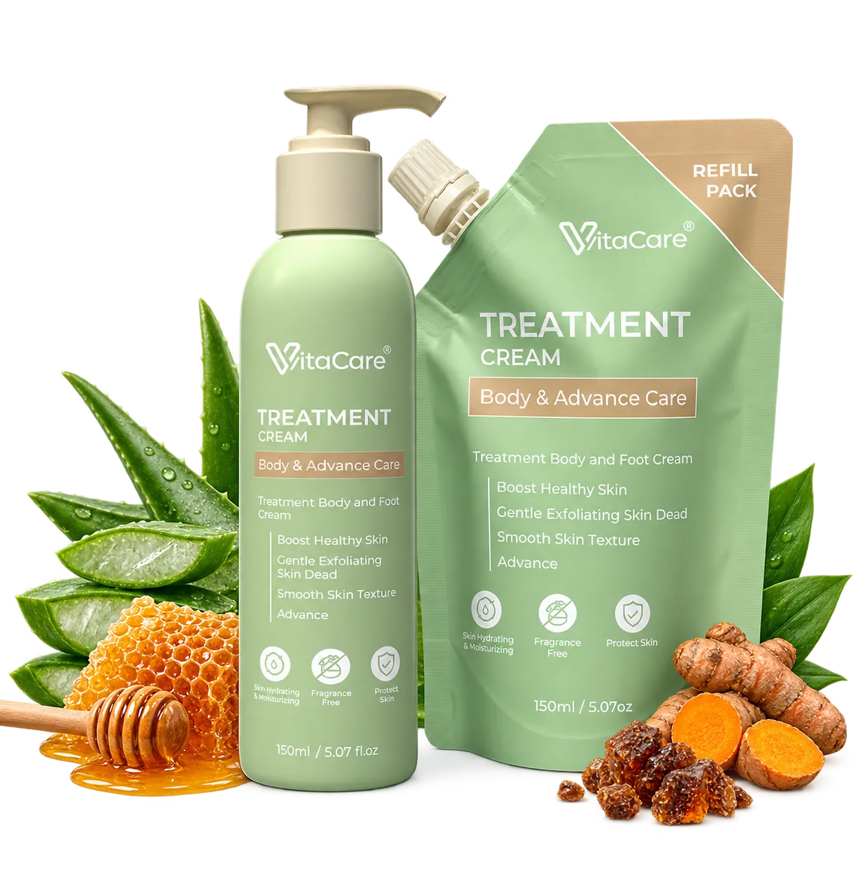 Vitacare Treatment Cream bersama bahan semula jadi terpilih